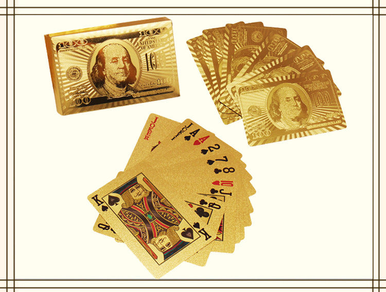 Playing Cards Gold Foil Playing Cards Waterproof