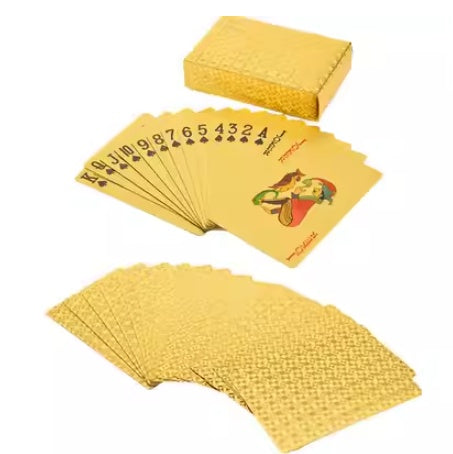 Playing Cards Gold Foil Playing Cards Waterproof