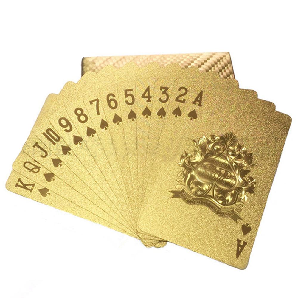 Playing Cards Gold Foil Playing Cards Waterproof